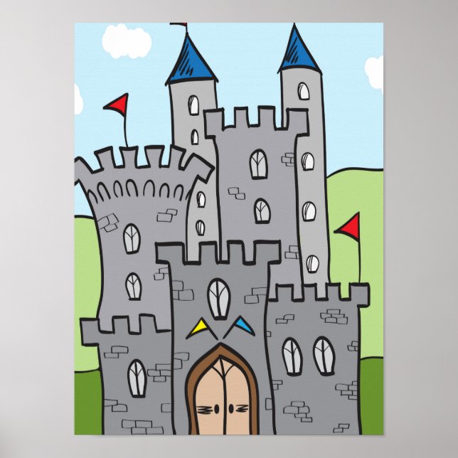 Poster Castelo de Cartoon Cute (Frente)