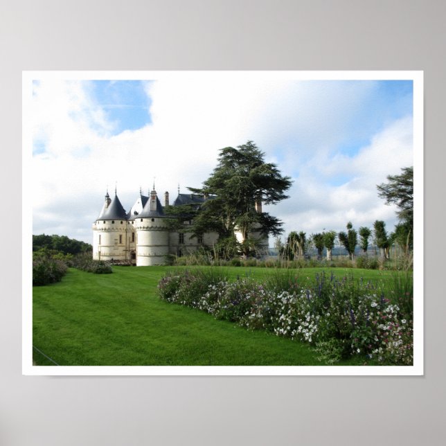 Póster Castelo de Chaumont-sur-Loire, França (Frente)