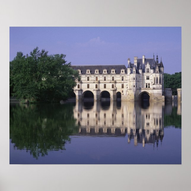 Poster Castelo de Chenonceau, Vale do Loire, (Frente)