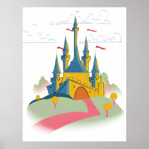 Poster Castelo de Contos de Fadas