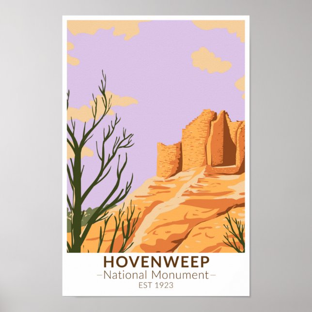 Poster Castelo de Cutthroat do Monumento Nacional Hovenwe (Frente)