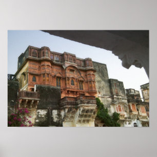 Poster Castelo de Dentro Royal Ghanerao, Rajasthan, Índi