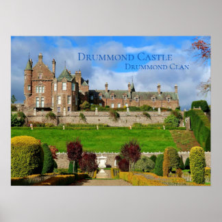 Poster Castelo de Drummond Clan escocês Bright