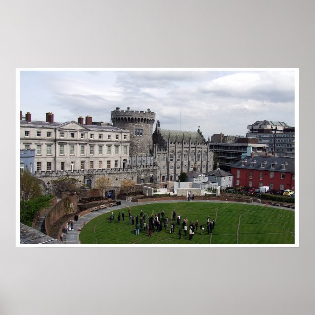 Poster Castelo de Dublin: Dublin City Ireland (Frente)