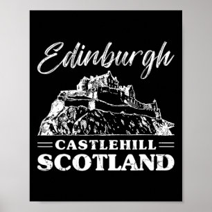 Poster Castelo de Edimburgo Escócia Escocês Europa Férias