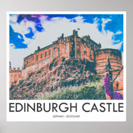 Poster Castelo de Edinburgh, Lothian, Escócia