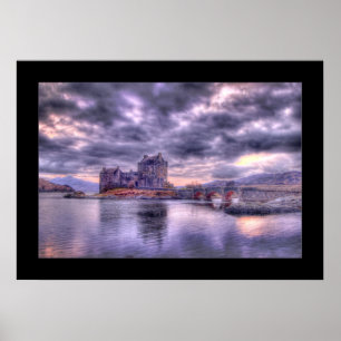 Póster Castelo de Eilean Donan no por do sol (limitado)