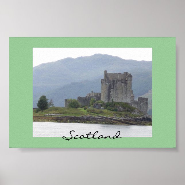 Póster Castelo de Eileen Donan, Escócia (Frente)