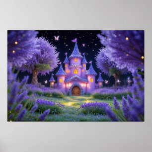 Poster Castelo de Fada da Lavanda Oculta