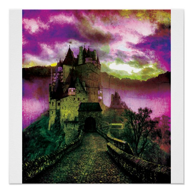Póster Castelo de Halloween Haunted Creepy (Frente)