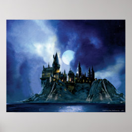 Póster Castelo de Harry Potter | Hogwarts à Noite