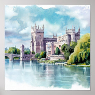 Poster Castelo de Londres-Windsor, (A), Watercolor