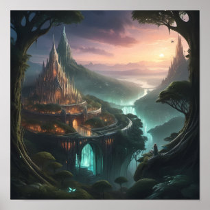 Poster Castelo de Majexpressa - Arte paisagística encanta