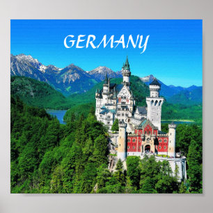PÓSTER CASTELO DE NEUSCHWANSTEIN, ALEMANHA