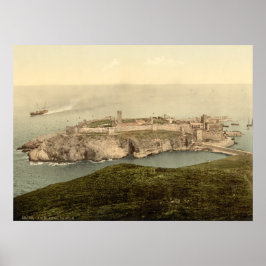 Póster Castelo de Peel, Ilha de Patrick da Rua, Ilha de M