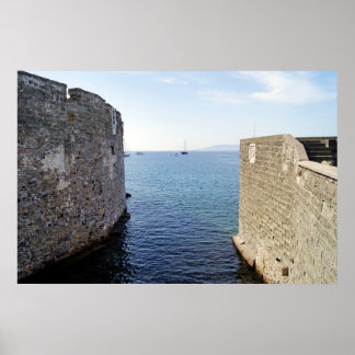 Poster Castelo de Peter da rua em Bodrum, Turkiye