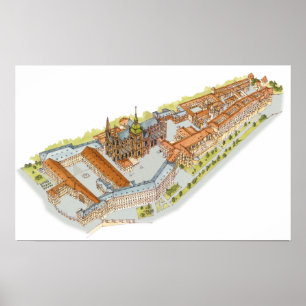 Póster Castelo de Praga. Praga República Checa
