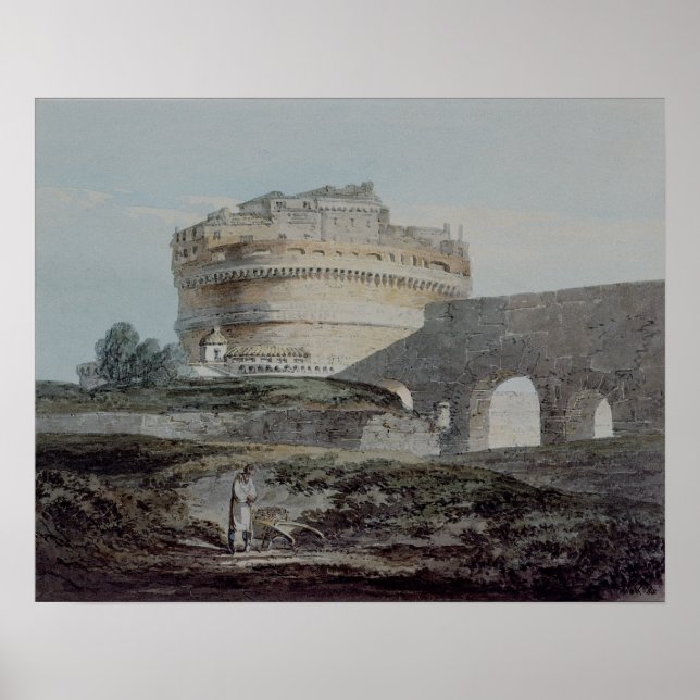 Poster Castelo de San Angelo, Roma (Frente)