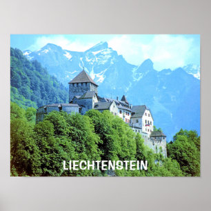 PÓSTER CASTELO DE VADUZ, LIECHTENSTEIN