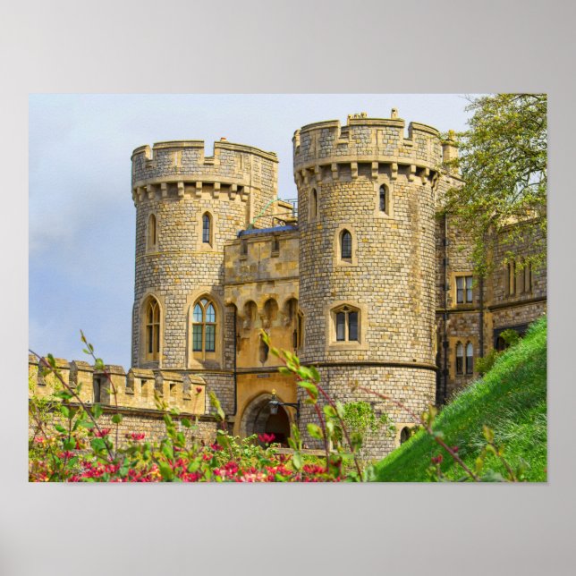 Póster Castelo de Windsor na primavera (Frente)