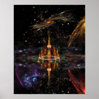 Póster Castelo de Wizard (16x20)