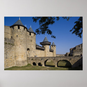 Póster Castelo dos Condes, Carcassonne, Aude, Languedoc,