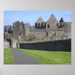 Poster Castelo Dunluce perto de Bushmills e Portrush, 2