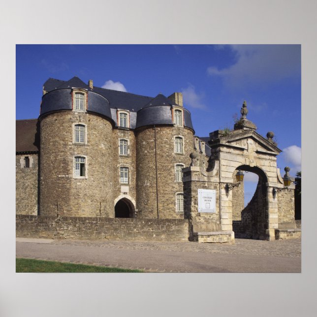 Póster Castelo e Museu, Boulogne, Pas-de-Calais, (Frente)