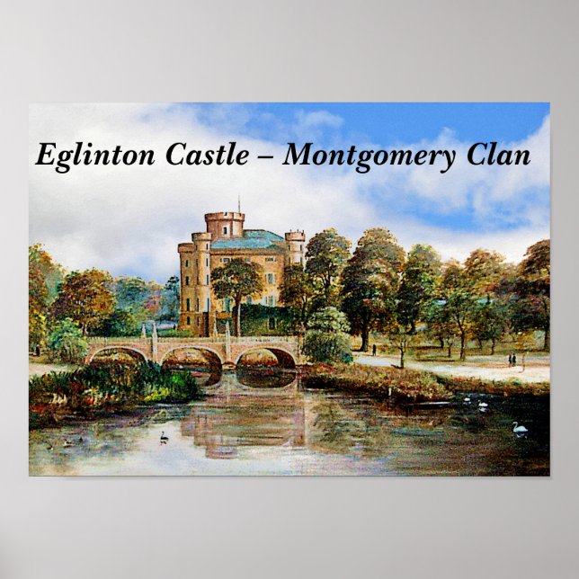 Poster Castelo Eglinton - Clã Montgomery (Frente)