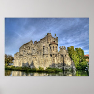 Póster castelo em Gante