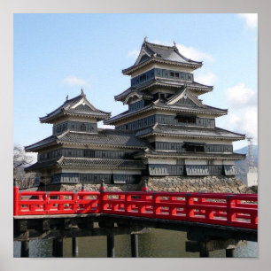 Póster Castelo em Japão