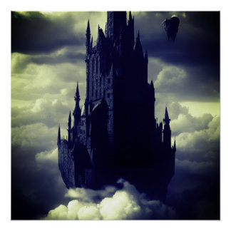 Póster Castelo escuro gótico