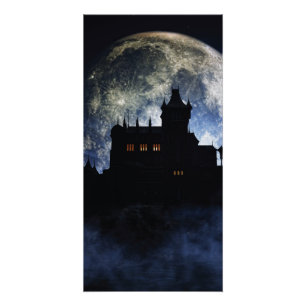 Póster Castelo fantasma durante a noite