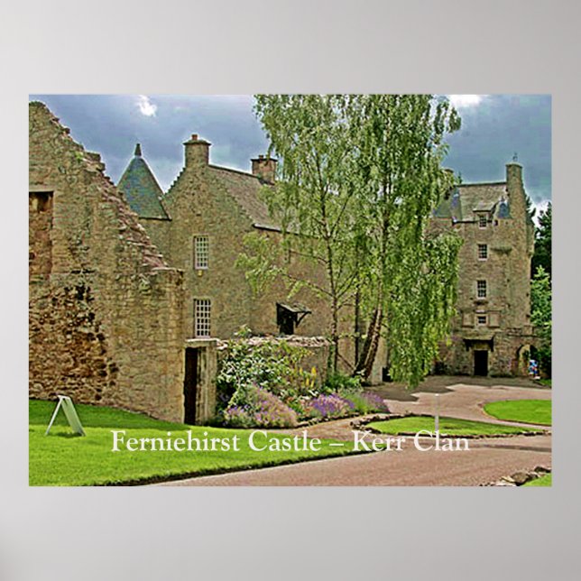 Poster Castelo Ferniehirst - Scottish Kerr Clan (Frente)