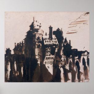 Póster Castelo fortificado por duas pontes