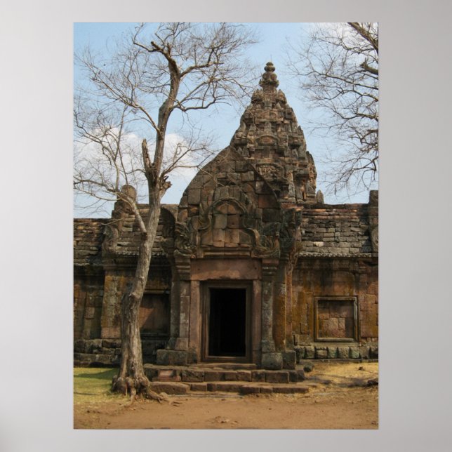 Poster Castelo Khmer ... Buriram, Isaan, Tailândia (Frente)