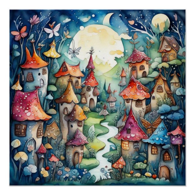 Póster Castelo mágico da Terra Fairyland (Frente)