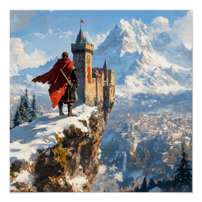 Póster Castelo Medieval (Frente)