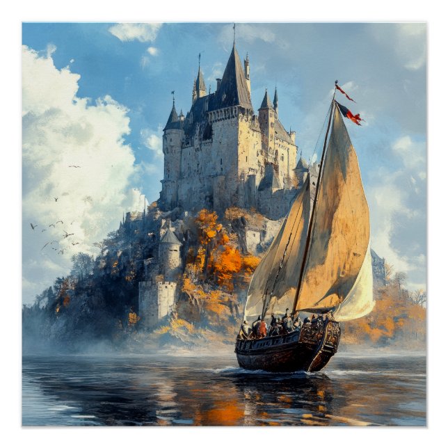 Póster Castelo Medieval (Frente)
