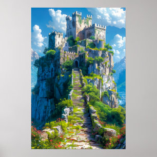 Poster Castelo Medieval em Hill