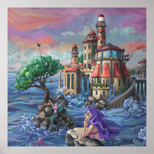 Póster Castelo Mermaid