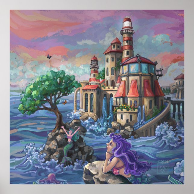 Póster Castelo Mermaid (Frente)