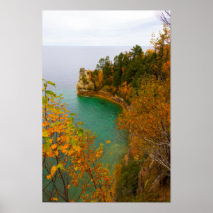 Póster Castelo Miner em Fall, Michigan