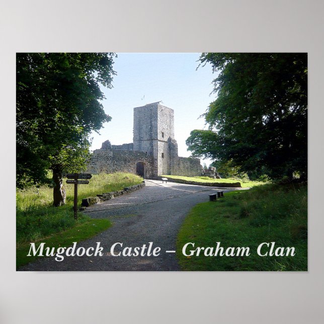 Poster Castelo Mugdock - Graham Clan (Frente)
