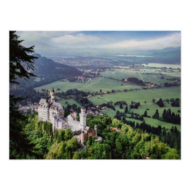 Póster Castelo Neuschwanstein (Frente)
