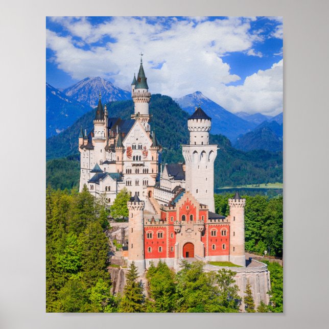 Poster Castelo Neuschwanstein Alemanha (Frente)