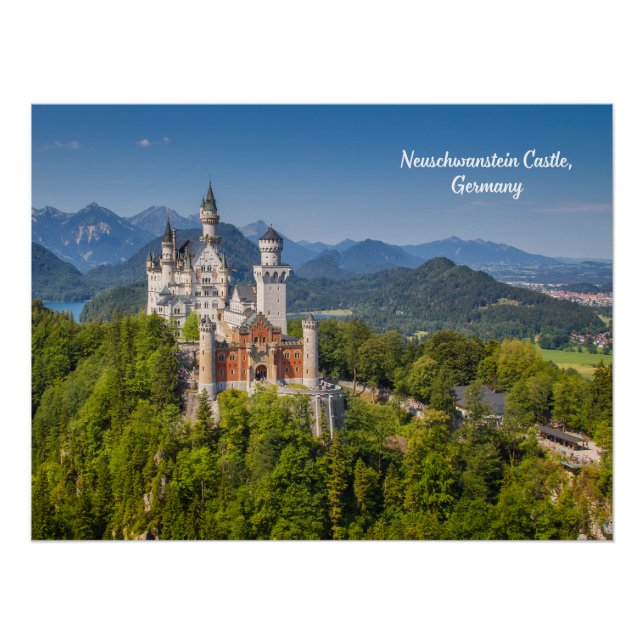 Póster Castelo Neuschwanstein, Alemanha (Frente)