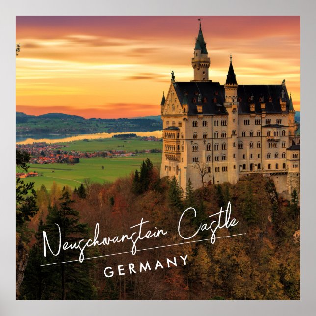 Poster Castelo Neuschwanstein Alemanha (Frente)