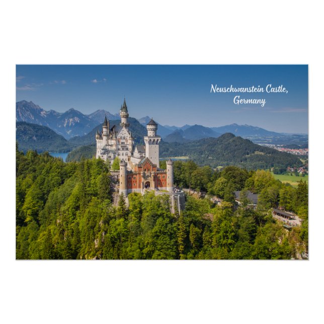 Póster Castelo Neuschwanstein, Alemanha (Frente)