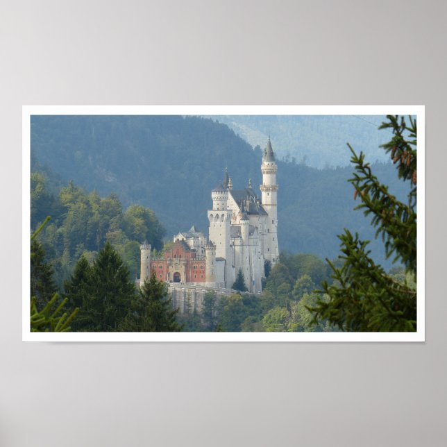 Póster Castelo Neuschwanstein, Castelo Fairy, Alemanha (Frente)